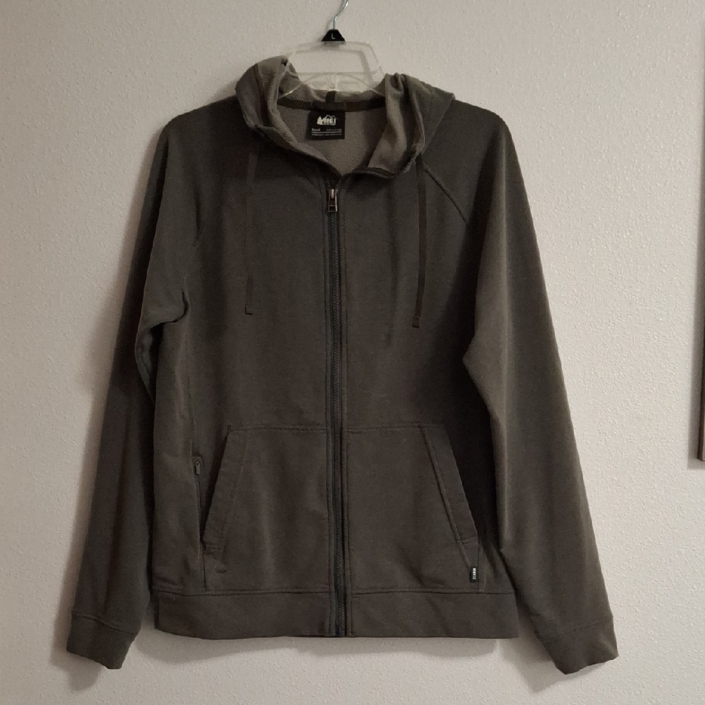 Rei Co-op Men's Gray Hoodie Sweater Sweatshirt Size Small